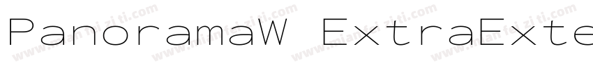 PanoramaW ExtraExten字体转换